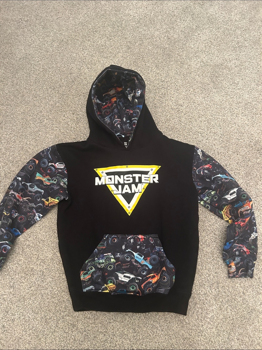 New Monster Jam Hoodie size Youth Medium